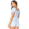 thumbnail image 3 of Celebrity Pink Juniors Short Sleeve Woven Top, 3 of 4