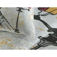 thumbnail image 3 of Ambesonne France Quilted Coverlet 3 Pcs, Grunge Eiffel Europe, Queen Size, Yellow Black and Red, 3 of 4