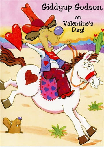 Valentine Card with Envelope for Godson