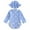 Blue, variant on Povozer Baby Girl Swimsuit Infant Bathing Suit 2025 Baby Toddler Swimsuit Girl UPF 50+ Long-Sleeve One Piece Zipper Baby Beach Swimwear Sunsuit Ruffle with a Swim Cap for 12-18 Months,Blue
