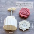 thumbnail image 1 of 150g Traditional Chinese Lotus Flower Design Plastic Hand-Press Mooncake Mold - Durable, Easy-to-Use Pastry Tool for Daily Baking, Compact & Portable with Versatile Sizing Options (50g/75g/125g/150g, 1 of 6