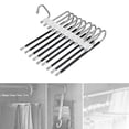thumbnail image 4 of Injueey Multi Layer Folding Pants Hangers Slack Hotel Rack Hanging Wardrobe Travel Almacenamiento y organización del hogar Negro 33.2x24 cm, 4 of 6