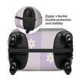 thumbnail image 5 of Wukai Floral Purple Buffalo Plaid Elastic Luggage Cover: Personalized Protection for Your Suitcase - Fits 19~29-inch, Washable & Durable Travel Companion-Large, 5 of 8