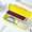 Yellow, variant on Konghyp Double Layer Plastic Pencil Case, Cute Stationery Storage Box, Large Capacity Sorting Organizer Case, Durable Desktop Container for Small Office Sundries Storage