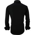 thumbnail image 2 of Alex Vando Mens Dress Shirts Regular Fit Long Sleeve Stretch Business Dress Shirts for Men, 2 of 6