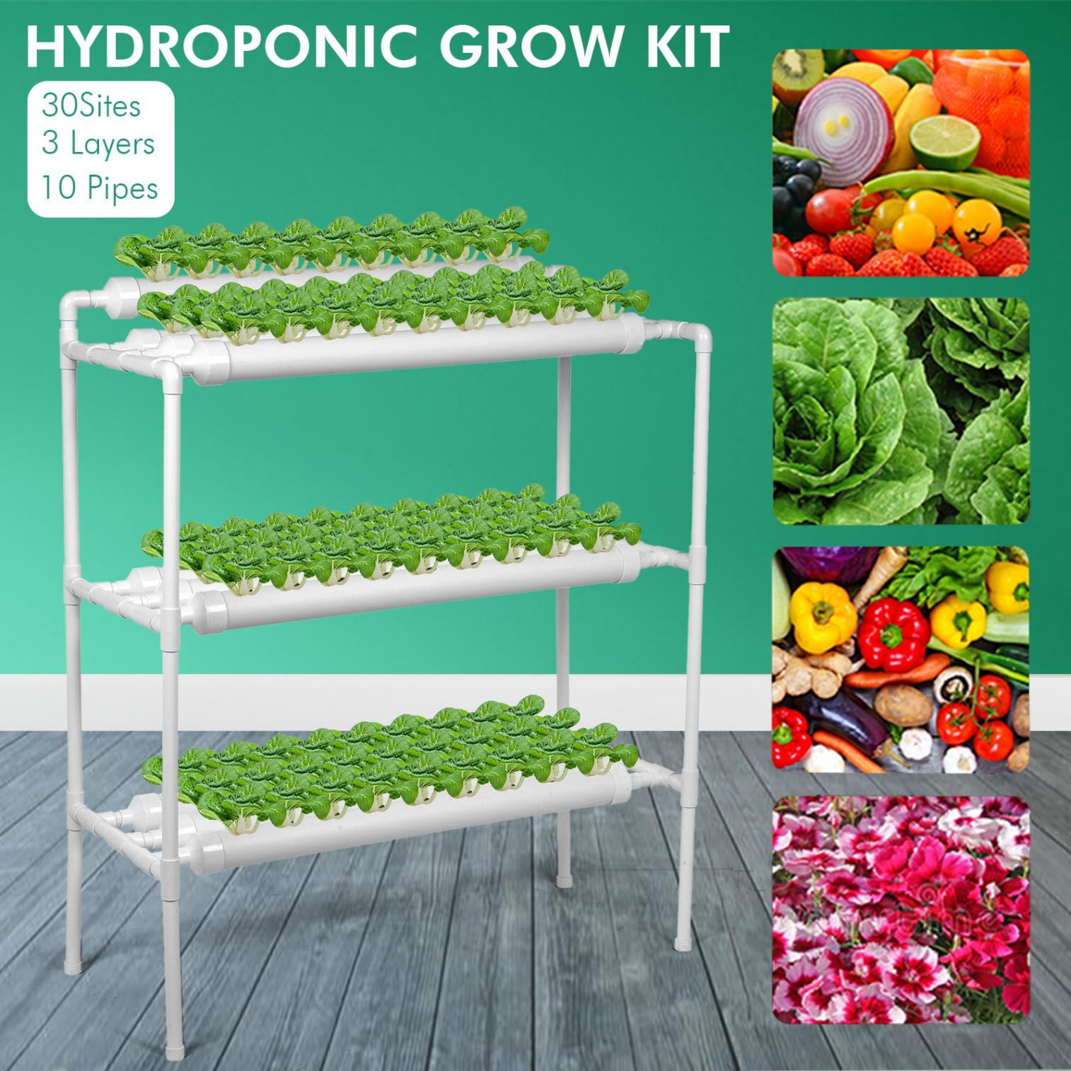 Details about   Hydroponic Site Grow Kit 84 Planting Sites Garden Plant System Vegetable Tool 