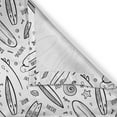 thumbnail image 4 of Ambesonne Surfboard Valance Pack of 2, Monochrome Coastal, 42"X18", Black White, 4 of 5