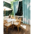thumbnail image 5 of nqOlkjepod Outdoor Curtains for Patio Waterproof, Teal Ombre Sky Retro Outdoor Privacy Panels Grommet, Modern Rustic Clouds Landscape Blackout Outside Curtains for Porch/Cabana 54"x84", 2 Panels, 5 of 8