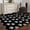 Black Dark Gray, variant on Area Rug for Living Room, Pet Paw Printed Non-Slip Indoor Large Carpet for Bedroom/Dining Room, Modern Dog Footprints Black Grey Washable Low-Profile Rectangle Floor Runner Rugs - 4 x 6 Ft