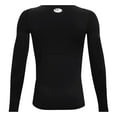 thumbnail image 2 of Under Armour Boys HeatGear Armour Long-Sleeve T-Shirt Black/Gray X-Large, 2 of 2