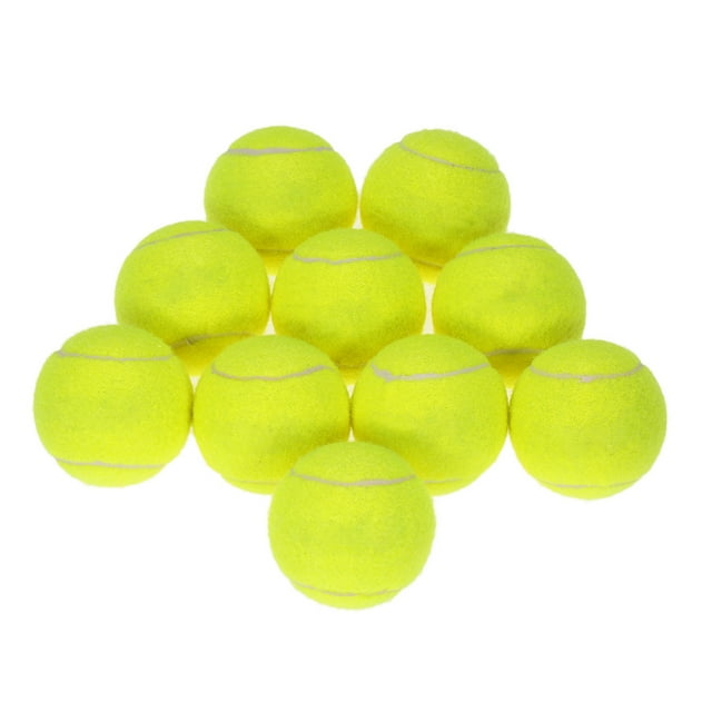 String 10pcs/bag Tennis Training Ball Practice High Resilience Training Durable Tennis Ball Training Balls for Beginners Competition