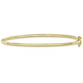 thumbnail image 2 of Hinged Stackable Bangle Bracelet Plain Metal 14k Yellow Gold, 2 of 2