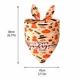 thumbnail image 3 of 4 Patterns Halloween Dog Bandana Single Pack Pet Bib,Colorful Triangle Scarf Double Sided Large Size Pet Bandana for Medium Large Dogs Cats,Halloween Party Costume Decor Fall Decor, 3 of 6