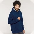 thumbnail image 2 of Kariban Mens Heavy Contrast Hooded Sweatshirt / Hoodie, 2 of 4