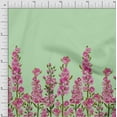 thumbnail image 1 of oneOone Cotton Poplin Fabric Leaves & Pink Floral Panel Printed Craft Fabric BTY 42 Inch Wide, 1 of 3