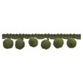 thumbnail image 2 of Belagio 1.25" Wide x 10 Yards, Pom Trim, 1 Bolt, Hunter Green, 2 of 2