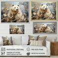 thumbnail image 5 of Designart "Modern Bear Elegance" Animals Bear Picture Framed Wall Art Living Room, 5 of 5