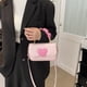 thumbnail image 3 of Bolso bandolera de piel sintética para citas y desplazamientos diarios de chicas rosa, 3 of 5