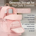 thumbnail image 3 of Bentgo 2-in-1 Backpack with Insulated Meal Compartment - Soft Blush, 3 of 7