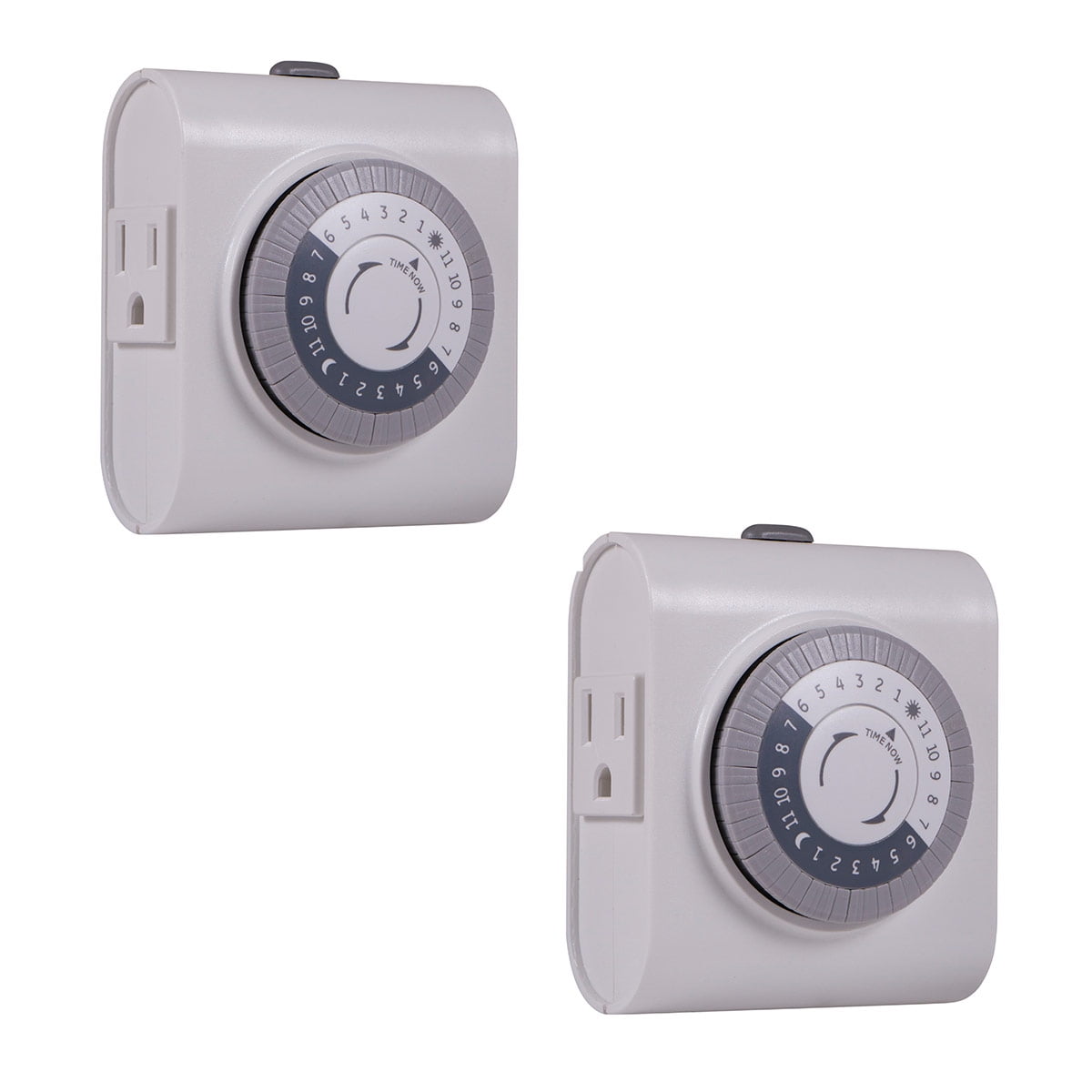GE 24Hour Heavy Duty Indoor Plugin Mechanical Timer, Grounded 2