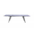 thumbnail image 1 of homeroots kitchen & dining 320786 79" X 40" X 31" Clear Glass Extendable Dining Table, 1 of 1