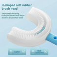 thumbnail image 4 of Toothbrush Children 360 Degree U-shaped Child Toothbrush Teethers Brush Silicone Kids Teeth Oral Care CleaningToothbrushes, 4 of 5