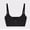 Black, variant on FeelinGirl  Women's Wireless Bra Comfort  up to 44DD  No Underwire Unlined Cami Bra Seamless  Sports Bra  Valentine's Day  live  Breathable Daily Wear