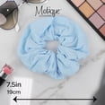 thumbnail image 5 of Jumbo Cotton Scrunchie - Pale Blue, 5 of 5