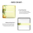 thumbnail image 5 of Kdxio Sunflowers On A Yellow Background Print Tissue Box Cover,Square Decorative PU Leather Facial Paper Case Organizer Holder Dispenser for Bathroom,Night Stands,Desk,Car 5.2''X5.2''X5.2'', 5 of 8