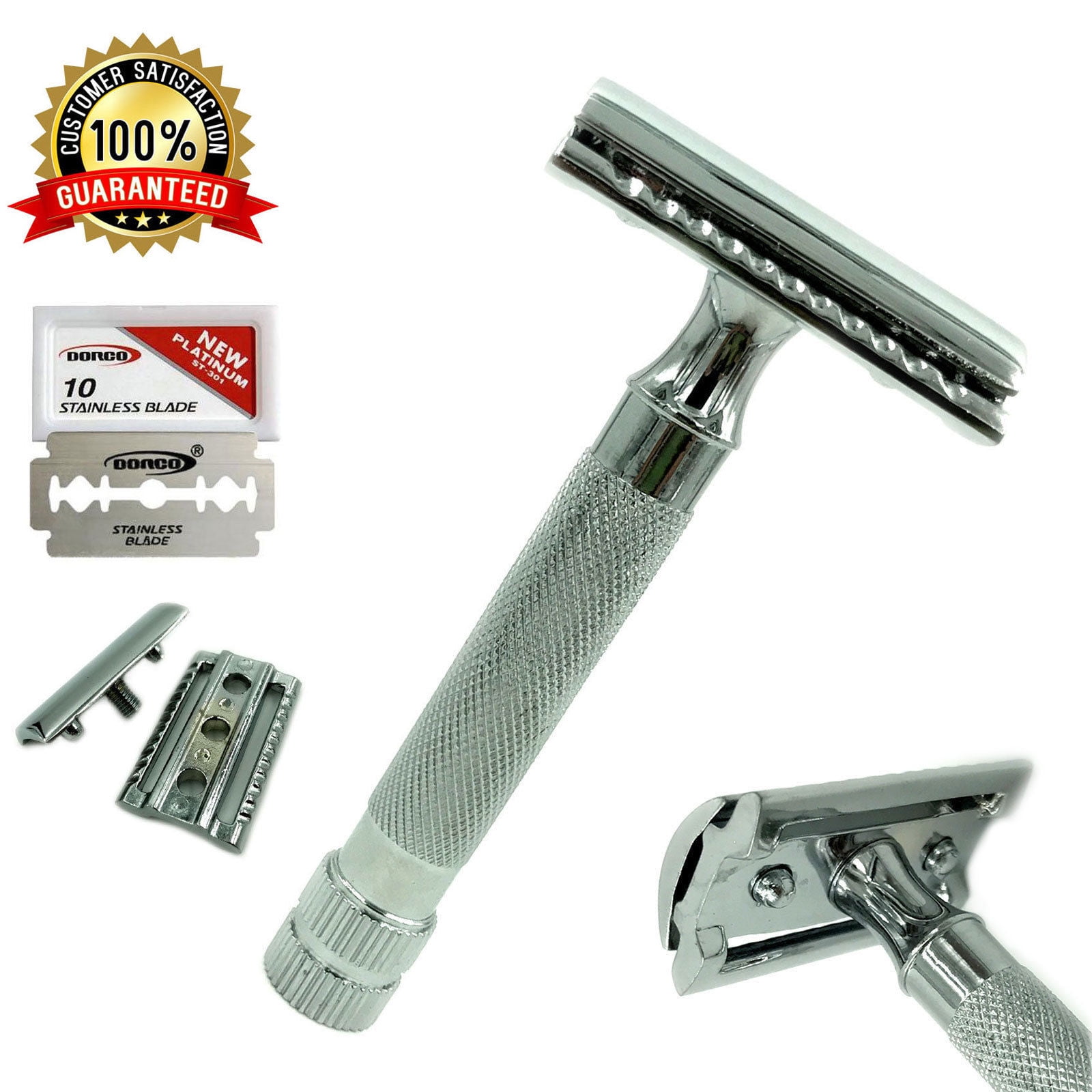 Laser Ultra Triple Coated Stainless Steel DE Safety Razor Blades, 10 B —  Maggard Razors