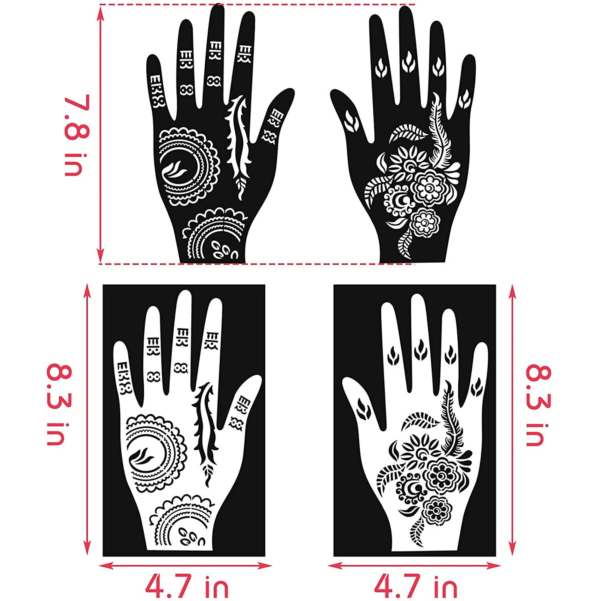 16 sheets temporary tattoo stencil kit 114 pcs temporary glitter irbrush tattoo stencils 1 pcs temporary tattoo pen rabian tattoo stickers henna tattoo stencil for face paint body rt walmart canada