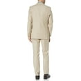 thumbnail image 4 of Adam Baker Men's Classic Fit 3-Piece Jacket, Vets, Trousers Vested Suit Set - Many Sizes & Colors Available, 4 of 4
