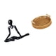 thumbnail image 5 of Figura de escritorio,Escultura abstracta de pensador para decoración de oficina y hogar.,Cestas de almacenamiento,Cestas de almacenamiento de cocina tejidas con asas hechas a mano,Cestas de, 5 of 7