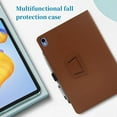 thumbnail image 5 of Fancing Case for Walmart Onn 8 inch 2024 Tablet,PU Leather Folio Folding Stand Protective Cover with Pencil Holder&Wrist Strap Case for Walmart Onn 8 (Model:100135923) 2024 Released(Black+Brown), 5 of 9