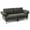 Grey, variant on Costway Modern Loveseat Fabric 2-Seat Sofa Couch for Small Space with Metal Legs Grey