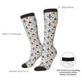 thumbnail image 4 of Fotbe Pirate skulls print Women's Men's Novelty Crew Socks Cotton Socks Knee High Socks for Walking,Running,Nurses,Pregnancy, 4 of 6