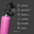 thumbnail image 3 of Botella Térmica Color Rosa 1L (32 Oz) B Confident | Libre de BPA | B Life, 3 of 8
