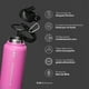 thumbnail image 3 of Botella Térmica Color Rosa 1L (32 Oz) B Confident | Libre de BPA | B Life, 3 of 8