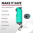 thumbnail image 3 of SABRE Safe Escape 3-in-1 Pepper Gel w/ Seat Belt Tool & Window Breaker, Pocket Pepper Sprays, Mint, 3 of 8