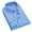 Light Blue, variant on Womens Long Sleeve Shirts Spring Lapel Collared Button Down Striped Business Summer Dressy Casual Work Blouses Tops