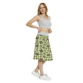 thumbnail image 4 of Women's Shamrock Vintage Silhouette Clovers A-line Printed Skirt Casual Wear, 3XL, Dark Green Beige, by Ambesonne, 4 of 6