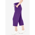 thumbnail image 3 of Woman Within Plus Size Petite Sport-Knit Pull-On Capri Pants, 3 of 6