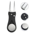 thumbnail image 3 of Stainless Steel Club Ball Fork Green Divot Repair Tool Golfer Kit (Black), 3 of 8