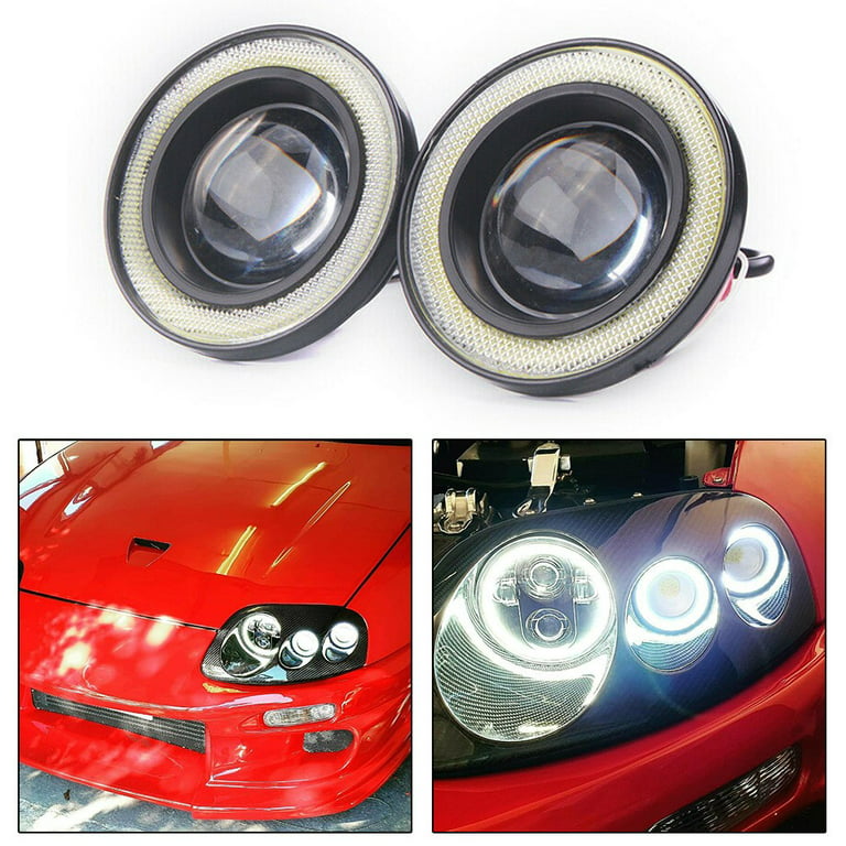 12V Angel Eyes 4 Inch Auto LED Fog Light Round 4inch Halo Car Fog