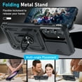 thumbnail image 2 of Cell Phone Cases For Samsung S25 FE Case Built in Slide Camera Lens Cover+Finger Ring Holder Kickstand,Heavy Duty Shockproof Full Body Phone Cover, 2 of 6