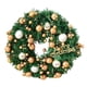 thumbnail image 5 of Guirnalda navideña artificial, adorno navideño, guirnalda colgante navideña, corona para puerta delantera, decoración navideña para interiores dorado, 5 of 8
