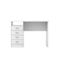 thumbnail image 4 of FurniFact White Desk with 4 Drawers - Modern Office Desk for Storage and Productivity, 4 of 5