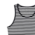 thumbnail image 4 of Mens Striped Tank Top Sleeveless Crew Neck Summer Casual Gym Running T-Shirt Muscle Tee Fathers Gift, 4 of 7