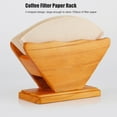 thumbnail image 3 of V-Shaped Wooden Coffee Filter Paper Holder - Reusable Countertop Storage Dispenser, Natural High-Gloss Finish, Large Capacity for 100pcs, Perfect for Home, Cafe, Office | Japanese and Korean Style, 3 of 8