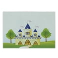 thumbnail image 1 of Castle Cutting Board, Magic Tale Land of Fortress in the Woods Cartoon, Decorative Tempered Glass Cutting and Serving Board, in 3 Sizes, by Ambesonne, 1 of 2